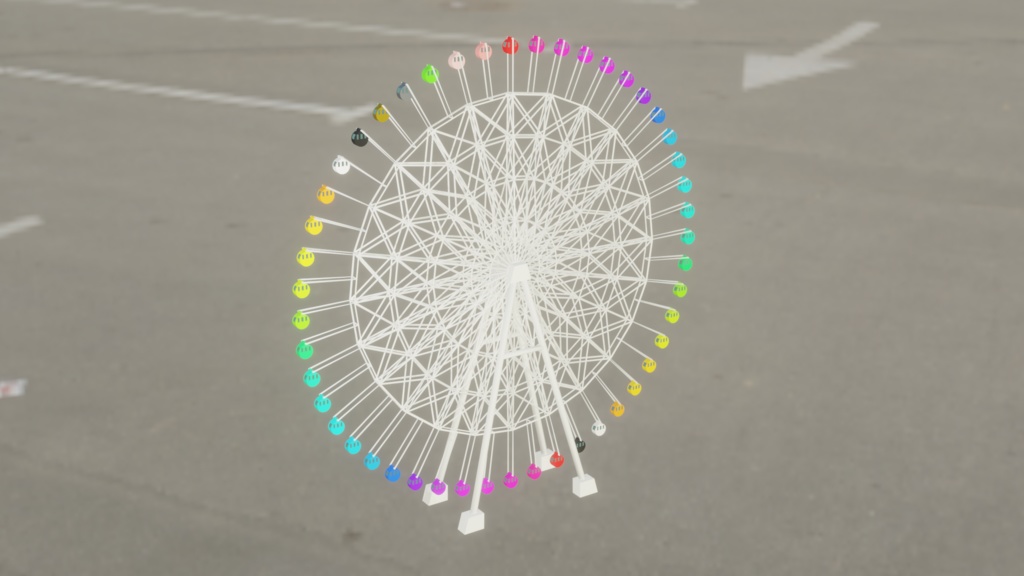 観覧車 3Dモデルデータ