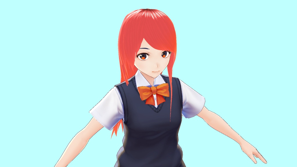 【VRoidStudioヘアプリセット】クラシカルストレート(無料包含)