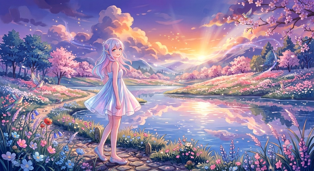花咲く湖畔のワルツ