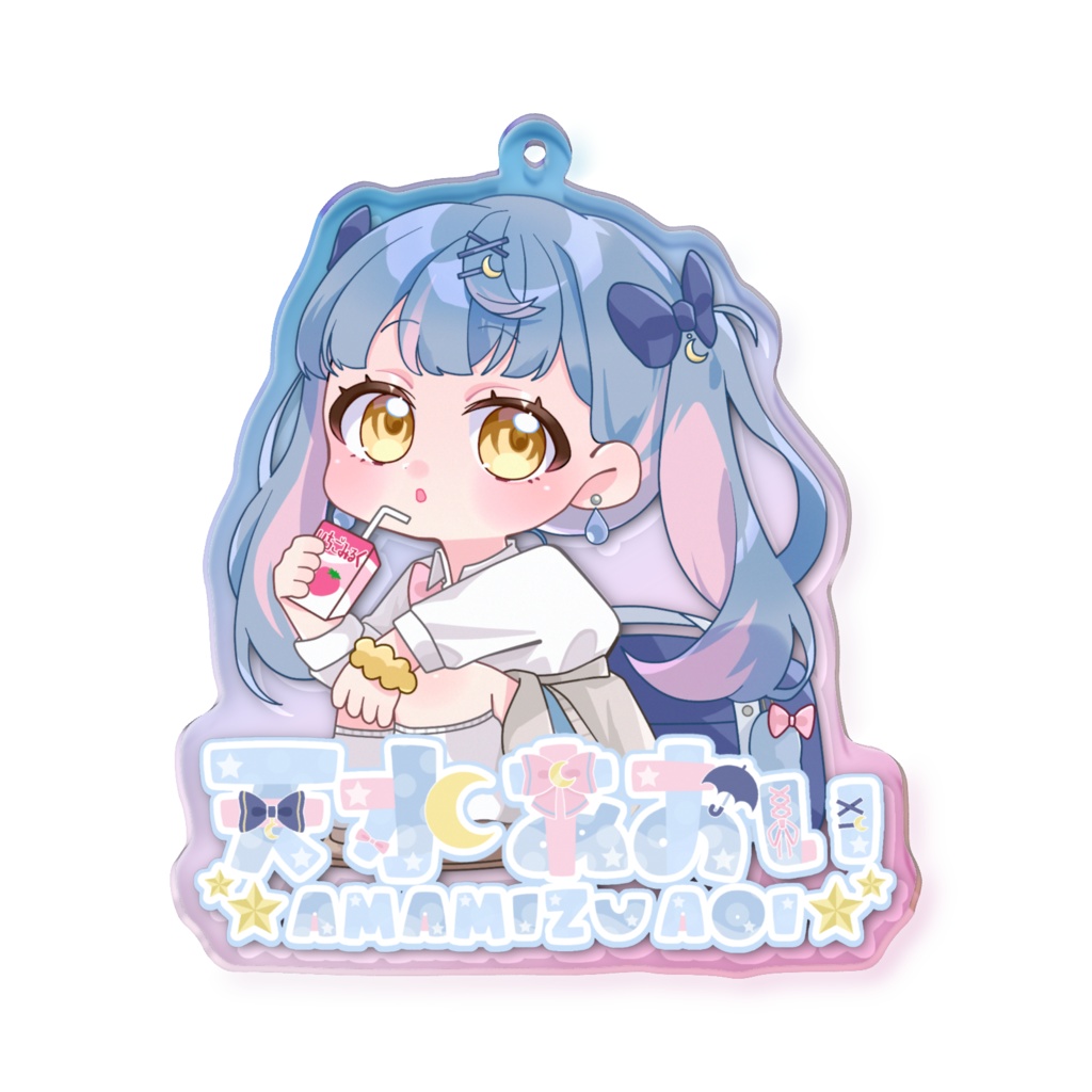 いちごミルク天水アクキー