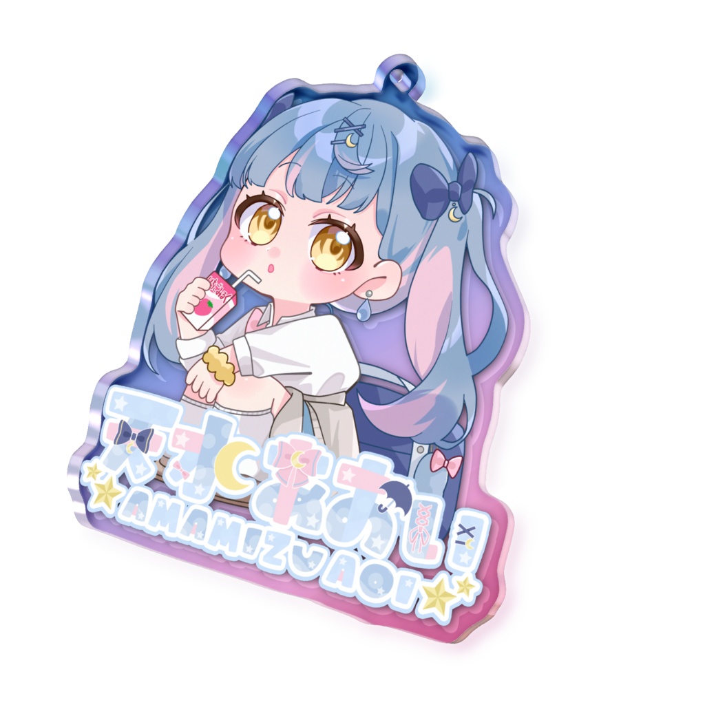 いちごミルク天水アクキー