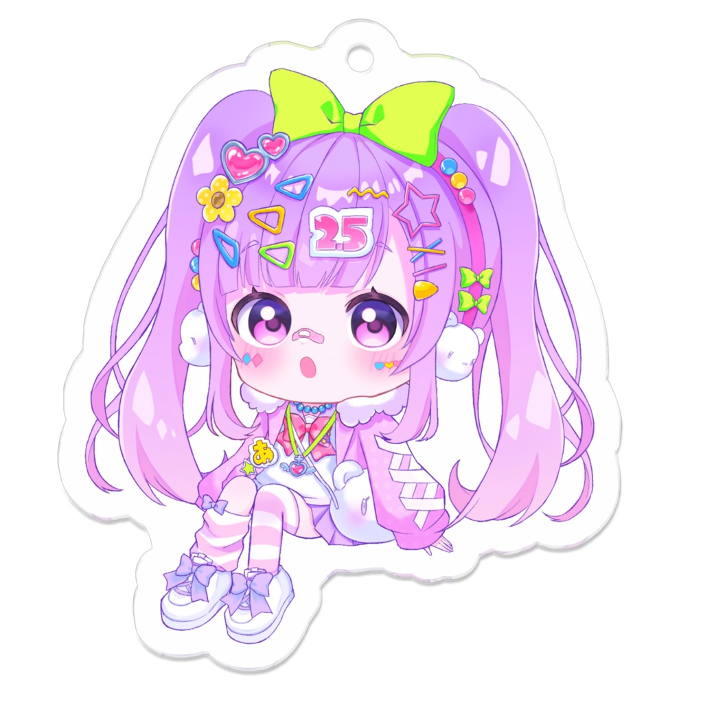 【期間限定】虹菓ぽぷ2.5周年記念アクリルキーホルダー