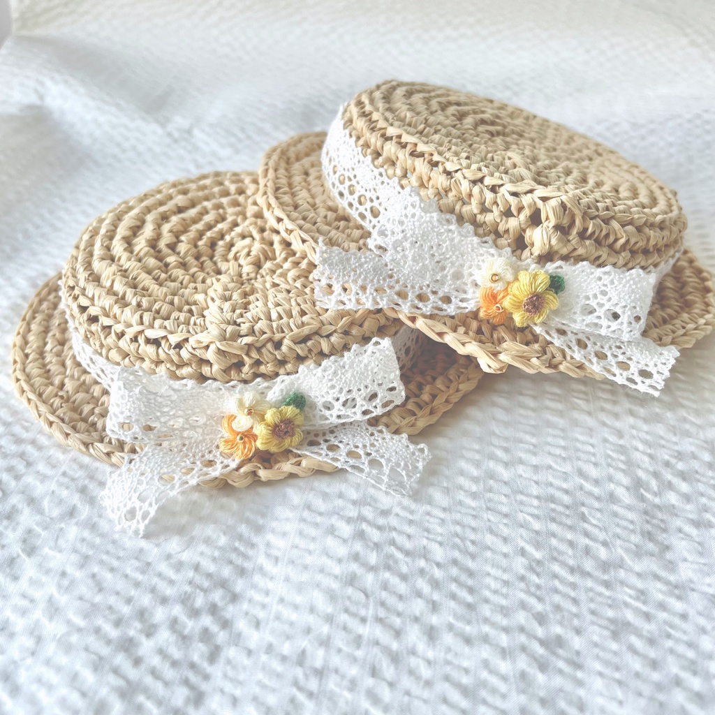 ひまわりの麦わら帽子