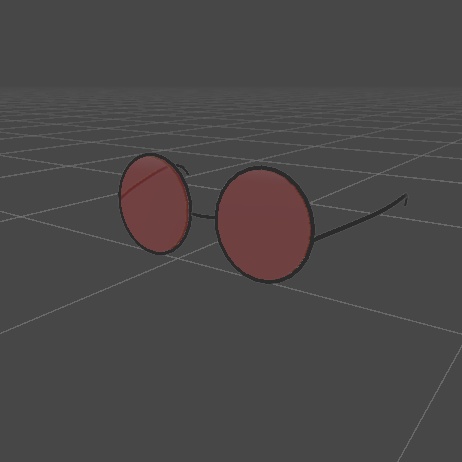 Round Glasses for Mamehinata / 「まめひなた用の丸メガネ」