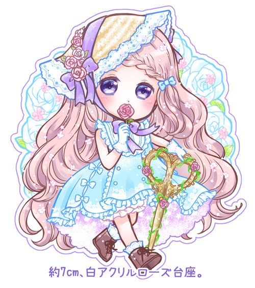 創作【バラの庭師ちゃん】アクリルスタンド