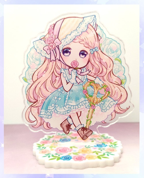 創作【バラの庭師ちゃん】アクリルスタンド