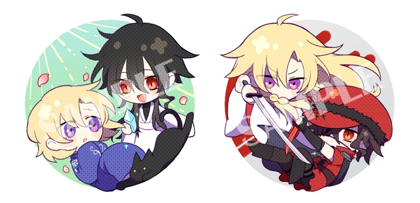 欺人＆結代両面アクリルキーホルダー