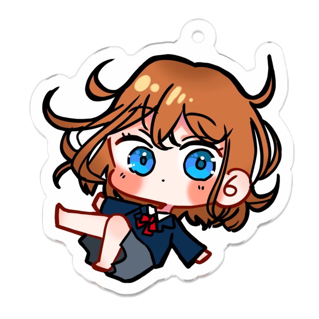 宙に浮いてるアクリルキーホルダー