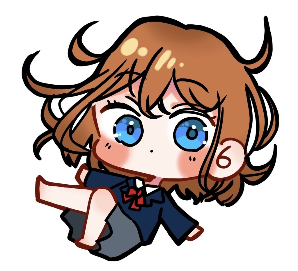 宙に浮いてるアクリルキーホルダー