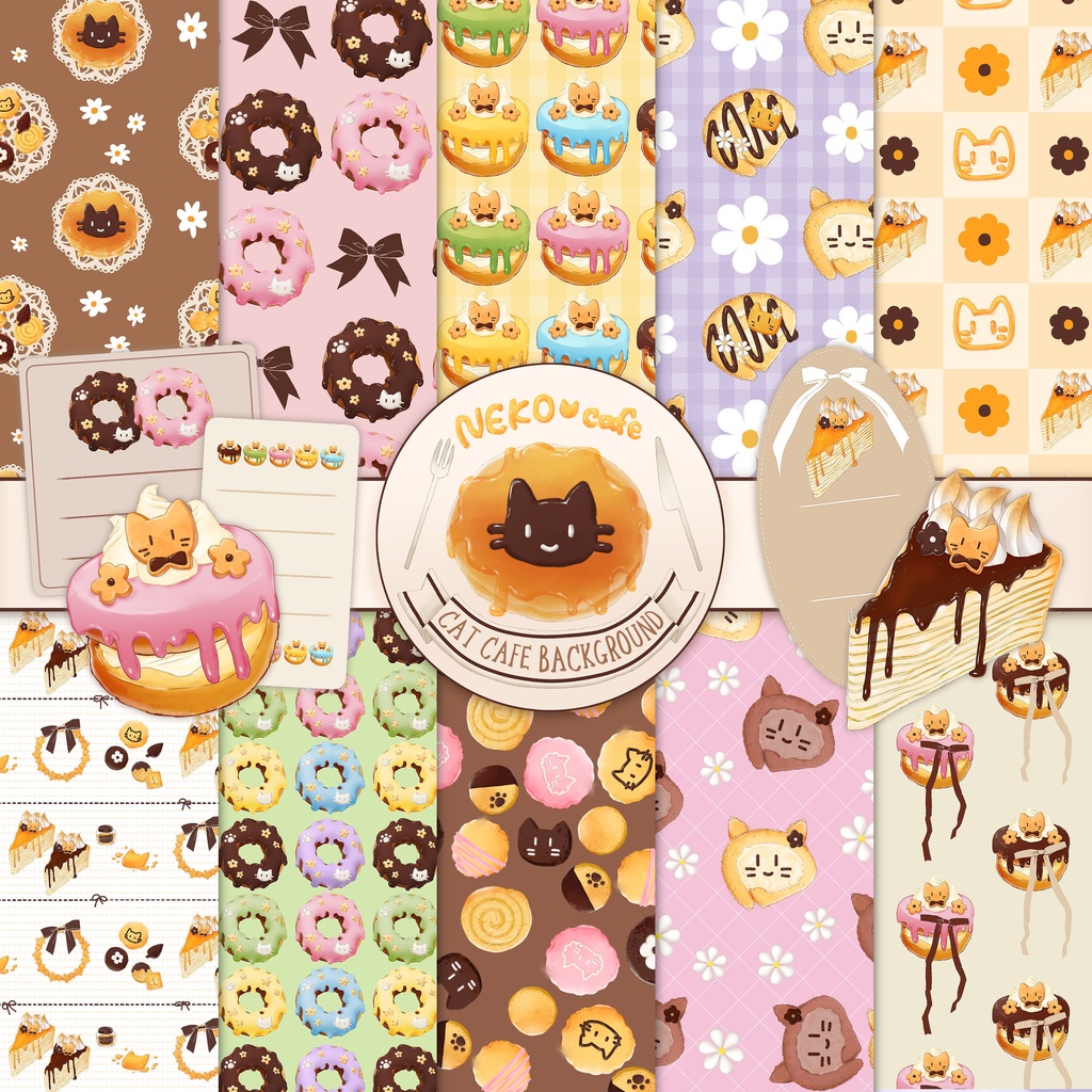 CAT CAFE BACKGROUND