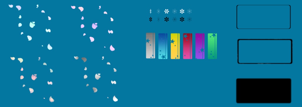 【TRPG】マーブル&フラワー素材【APNG+静止画素材】