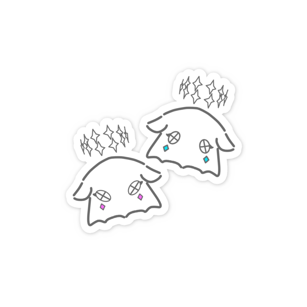 スマホステッカー【我々が死に物狂いで描いた遠い親戚】