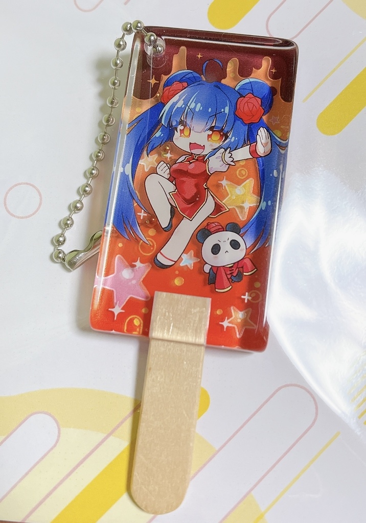 椿アイスキャンディキーホルダー