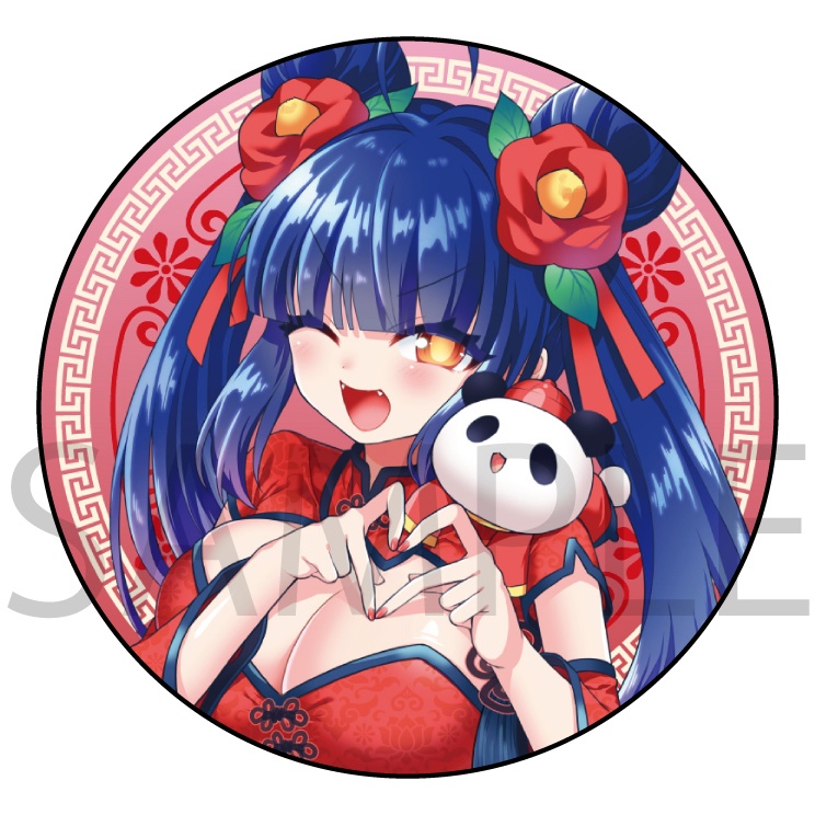 椿缶バッジ