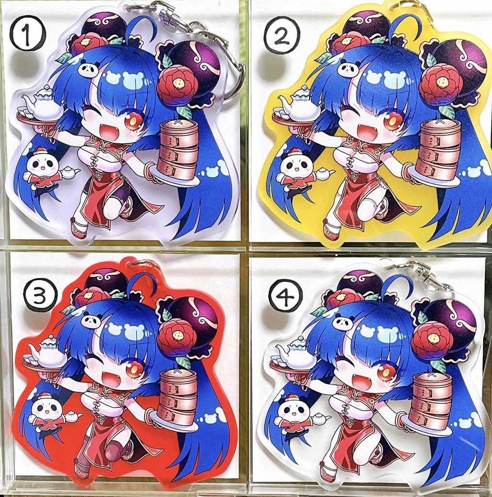 椿アクリルキーホルダー