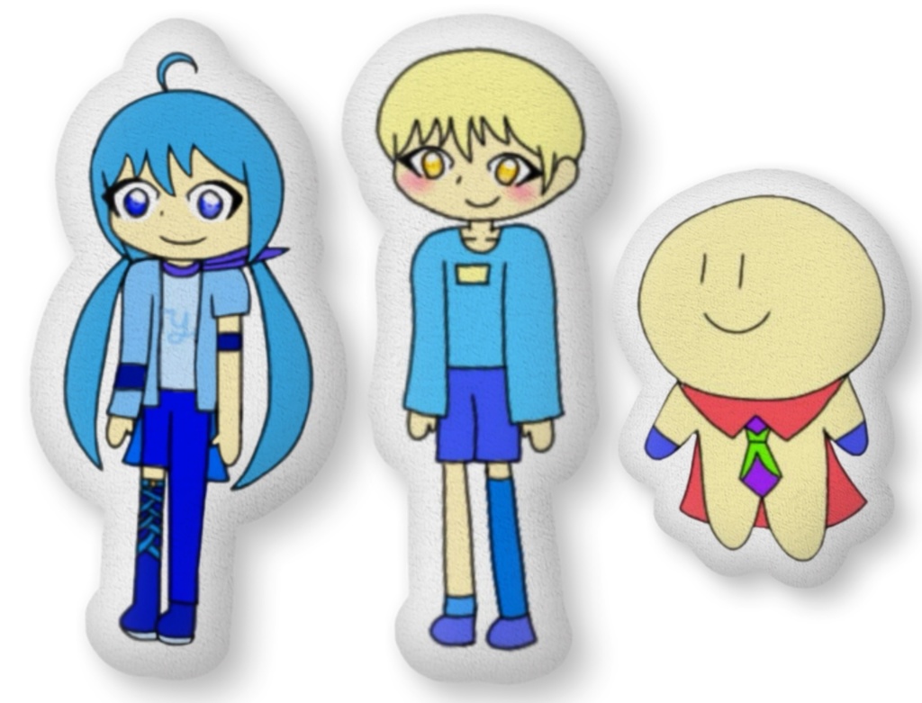 なぞなぞデンジャラス キャラクタークッション イラスト:むにむに