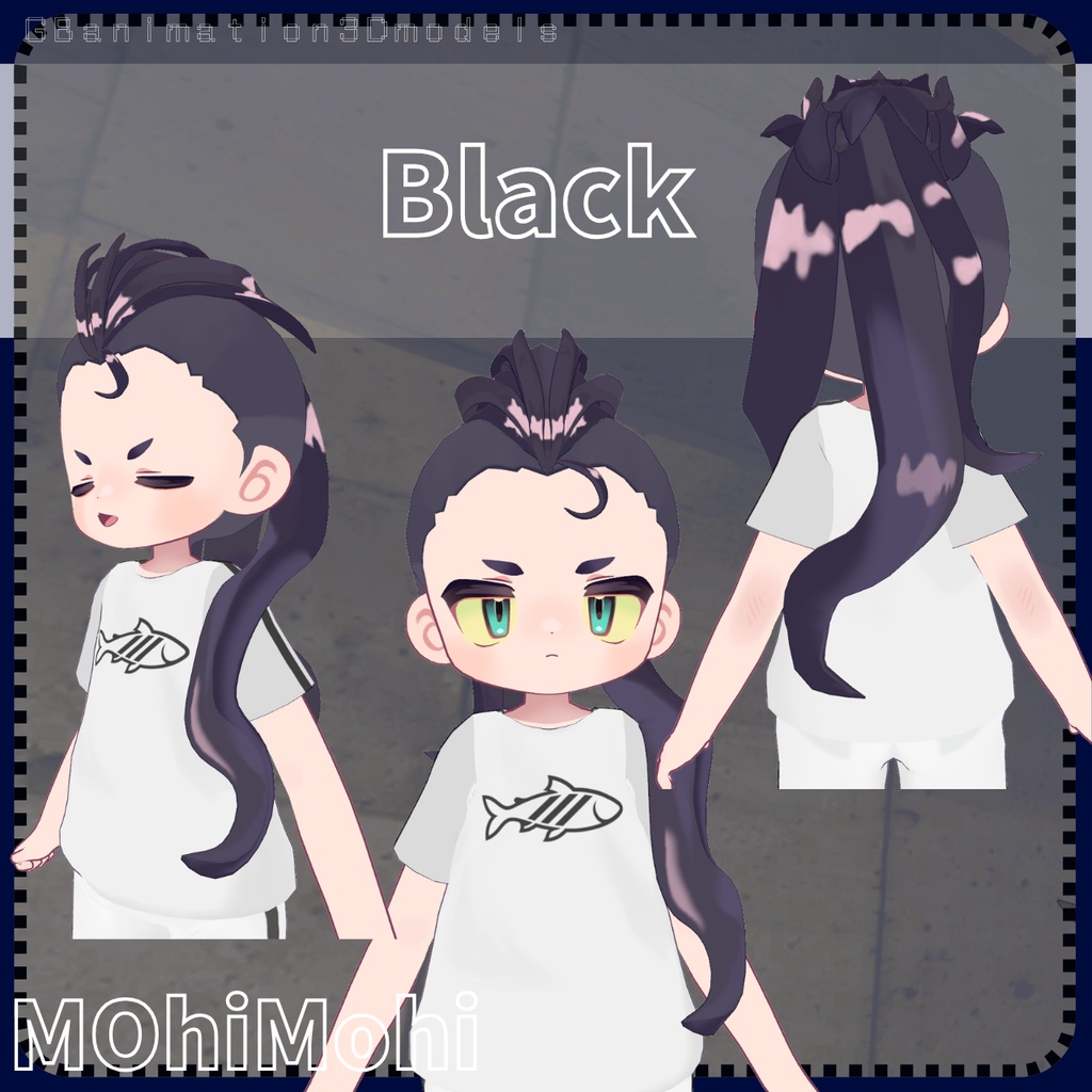 【4アバター対応】LongMohawk(ロングモヒカン)-MOhiMOhi-