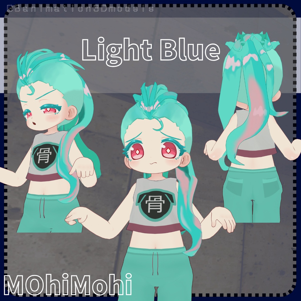 【7アバター対応】【動画あり(video)】LongMohawk(ロングモヒカン)-MOhiMOhi-