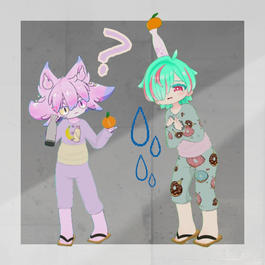【14textures】【動画あり(video)】【まめふれんず専用】季節のほろ酔いギミックセット/ポカヒキ&ヒエテコ