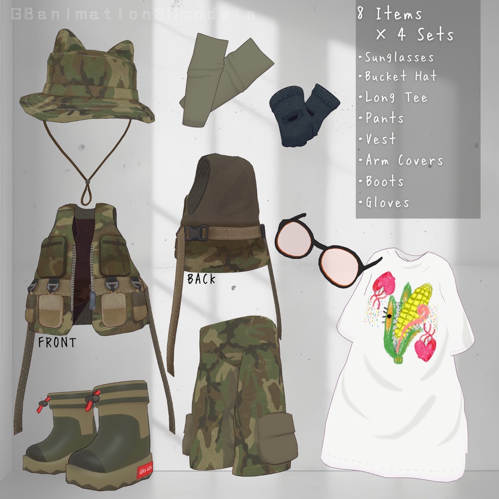 【全4種】【まめふれんず専用】アウトドアウェア★GR8 ADV.グレートアドベンチャー!