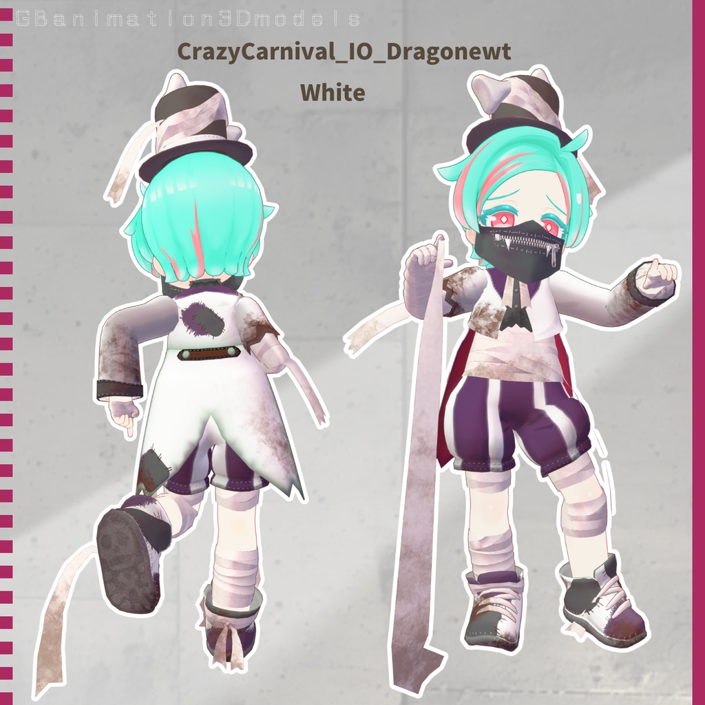 【10/31まで700円→500円セール】【全6種】【動画あり(video)】【まめふれんず専用】Crazy Carnival【ヴァンパイアモチーフ♪ゆれる包帯付!】