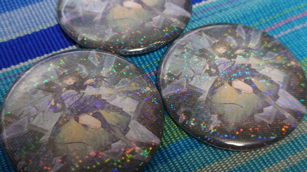 おはまよ新キービジュアルキラキラ缶バッジ