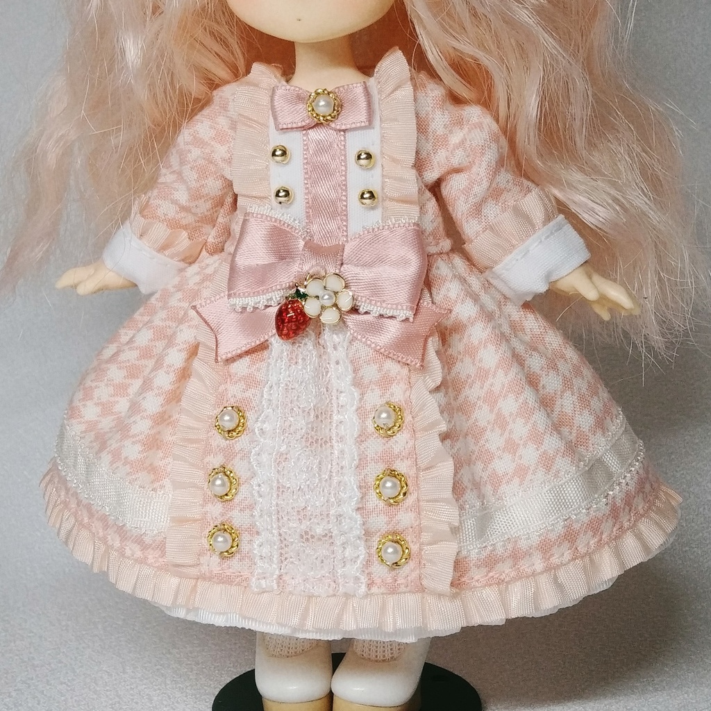 【受注商品】苺ミルクコートワンピース