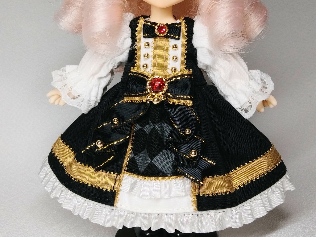 【受注商品】ナイトメアサーカスワンピース(オビツ11サイズ)