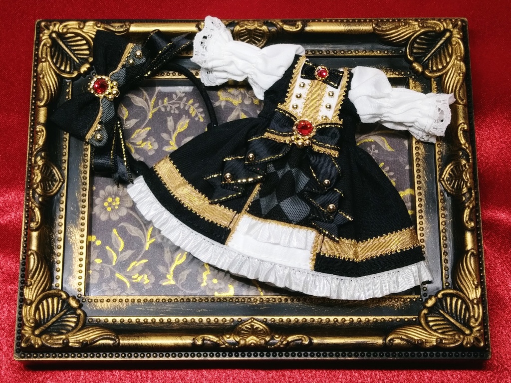 【受注商品】ナイトメアサーカスワンピース(オビツ11サイズ)