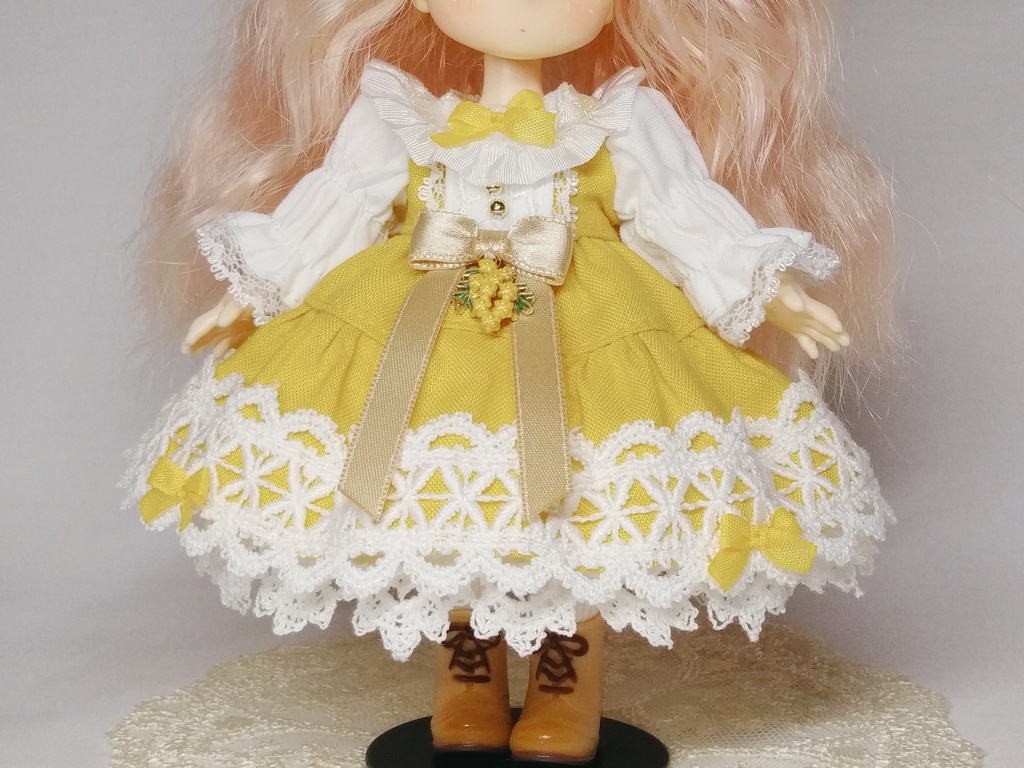 【受注商品】フラワーガーデンワンピース(ミモザ)【1/12サイズ】