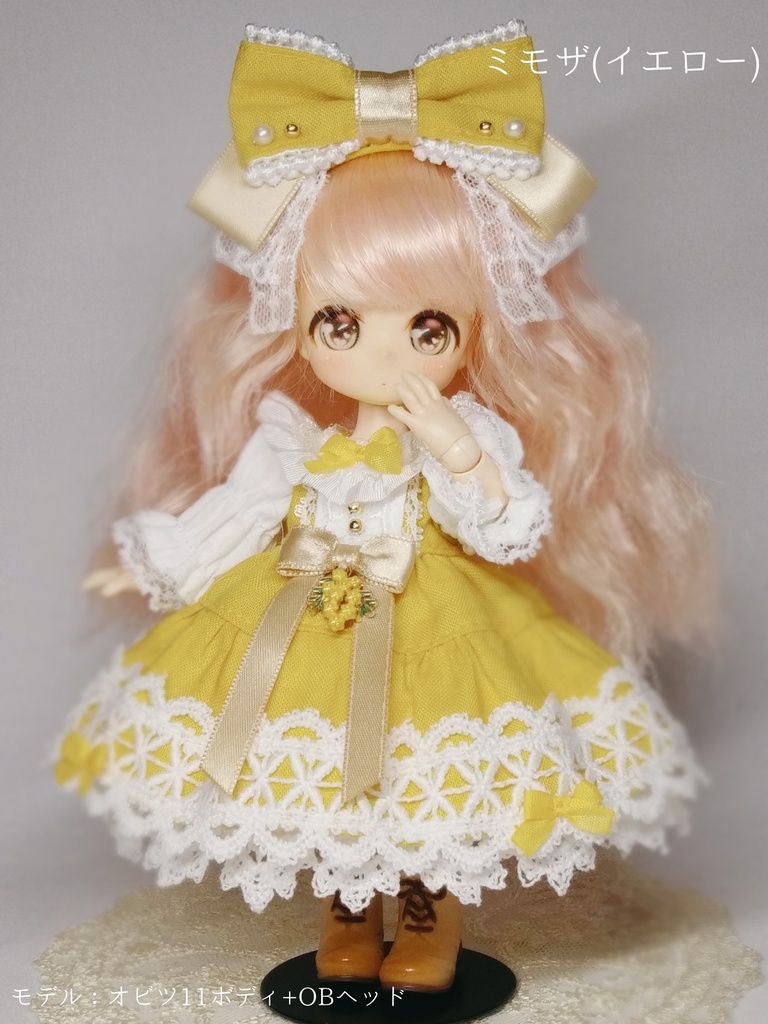 【受注商品】フラワーガーデンワンピース(ミモザ)【1/12サイズ】
