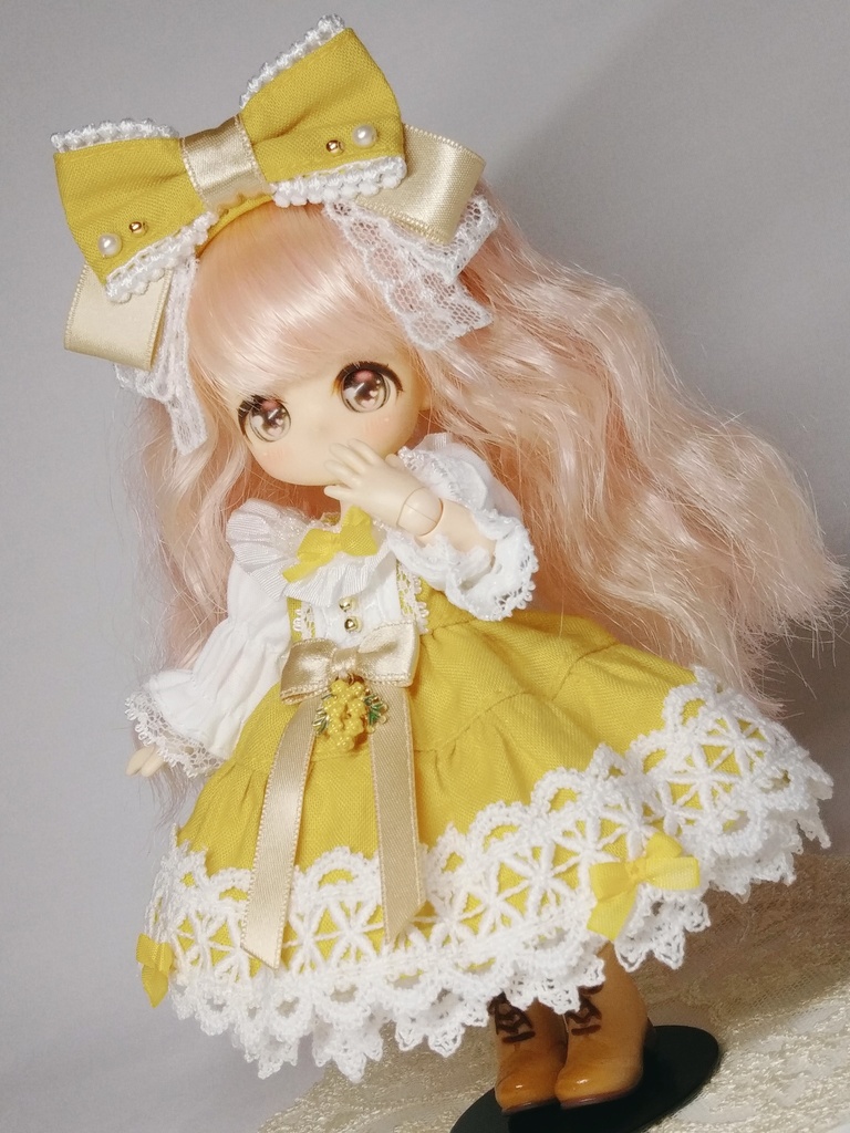 【受注商品】フラワーガーデンワンピース(ミモザ)【1/12サイズ】