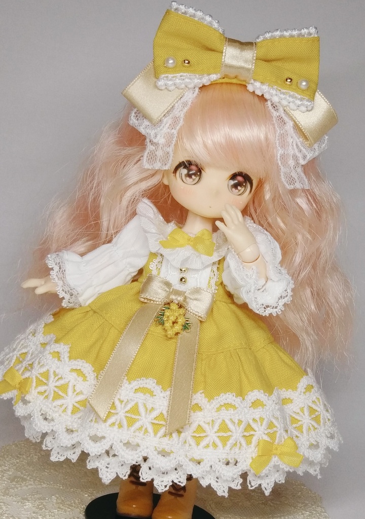 【受注商品】フラワーガーデンワンピース(ミモザ)【1/12サイズ】