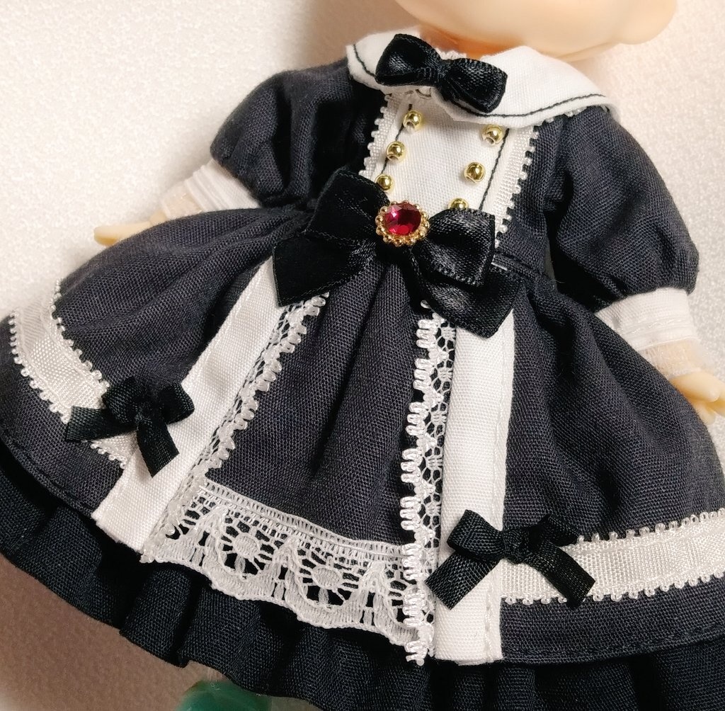 【受注商品】クラシカルセーラーワンピース(ダークグレー)