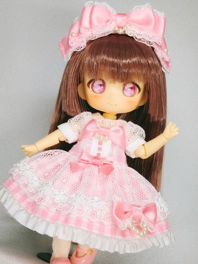 【受注商品】ペルルリボンワンピース(ピンク)