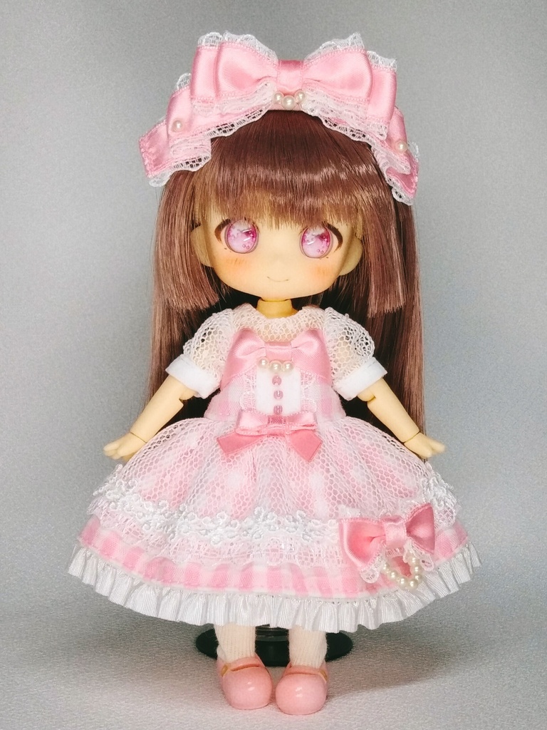 【受注商品】ペルルリボンワンピース(ピンク)