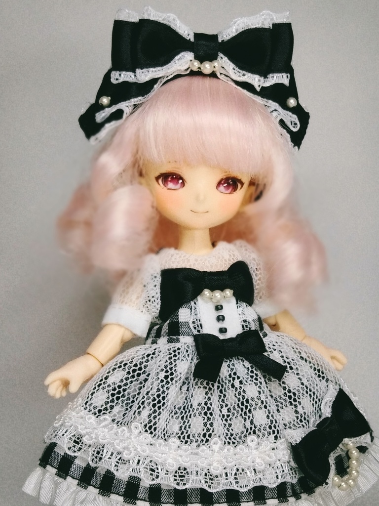 【受注商品】ペルルリボンワンピース(ブラック)