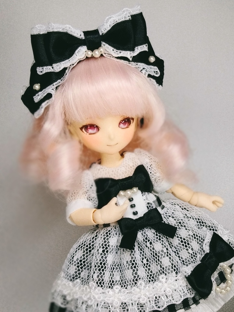 【受注商品】ペルルリボンワンピース(ブラック)