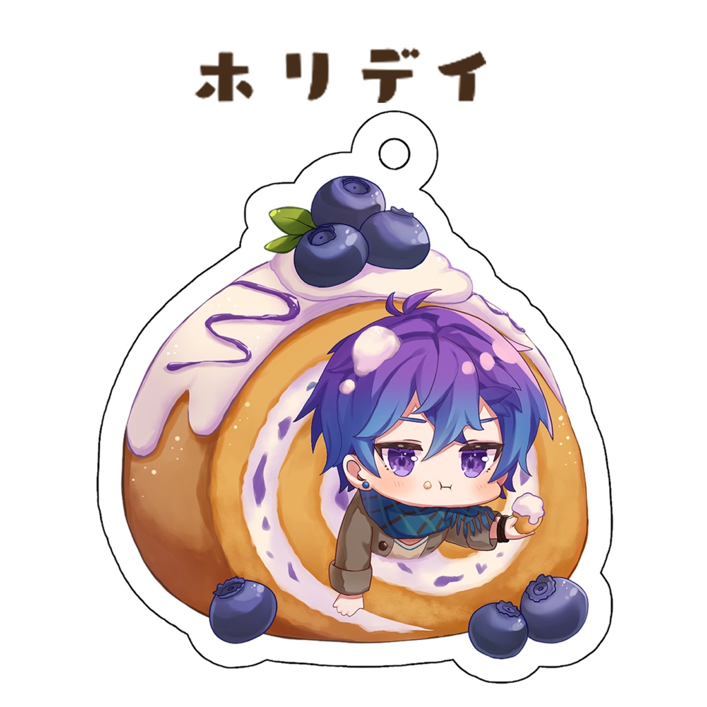 【受注生産】KAITOモジュール×スイーツ アクリルキーホルダー