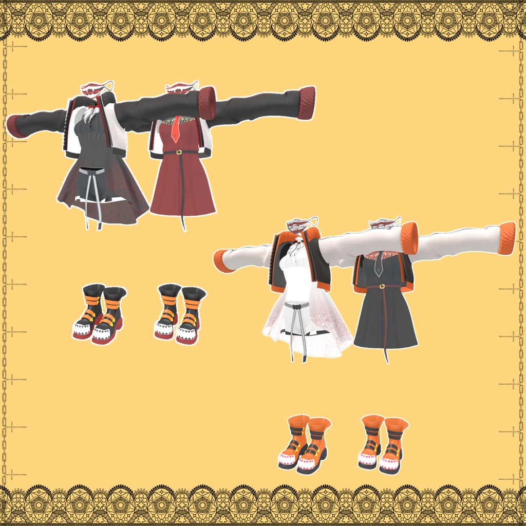 【VRChat】6アバター対応 「街ヴァンパイア」