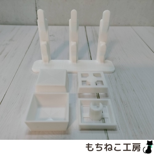 包み紙リメイク!プラケース(スタンド6個タイプ・3センチ角)