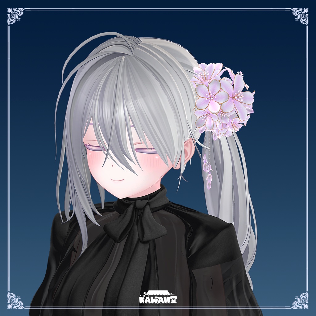 【PB対応】桜の髪飾り パーティクル付き