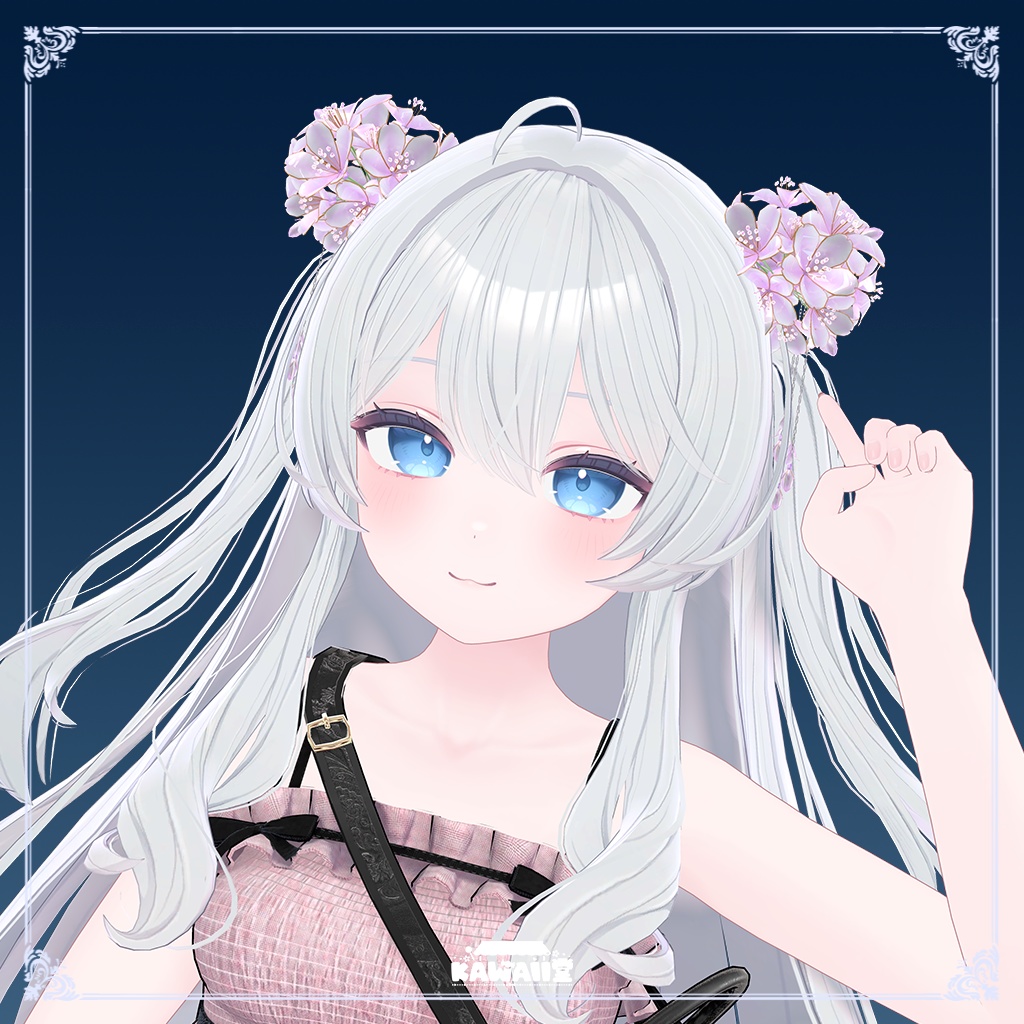 【PB対応】桜の髪飾り パーティクル付き