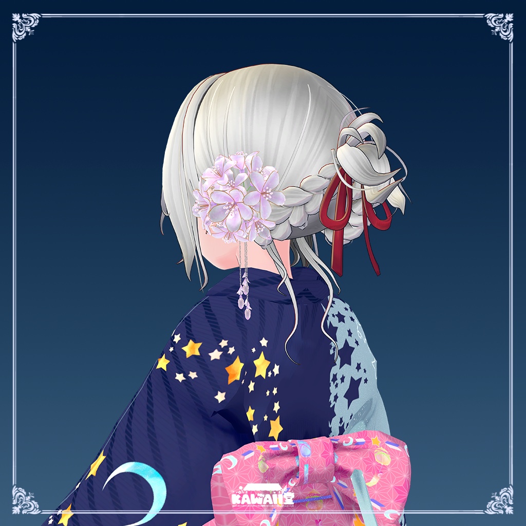 【PB対応】桜の髪飾り パーティクル付き