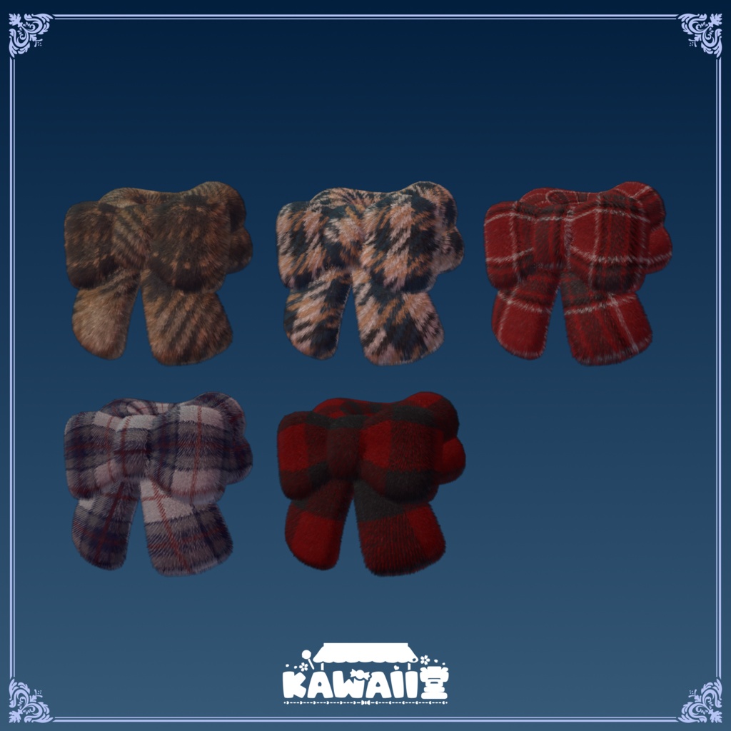 【PB対応】もふもふリボンマフラー【5種類】