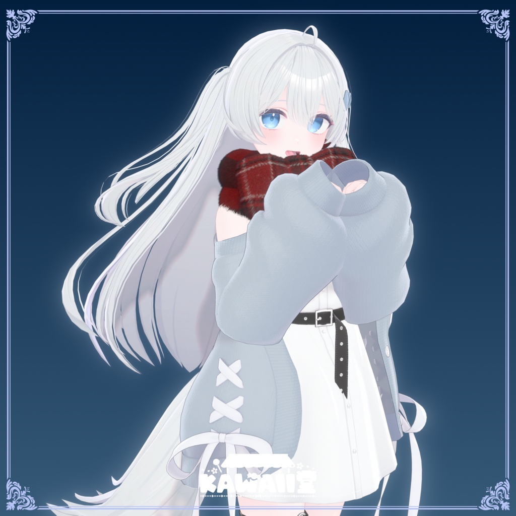 【PB対応】もふもふリボンマフラー【5種類】