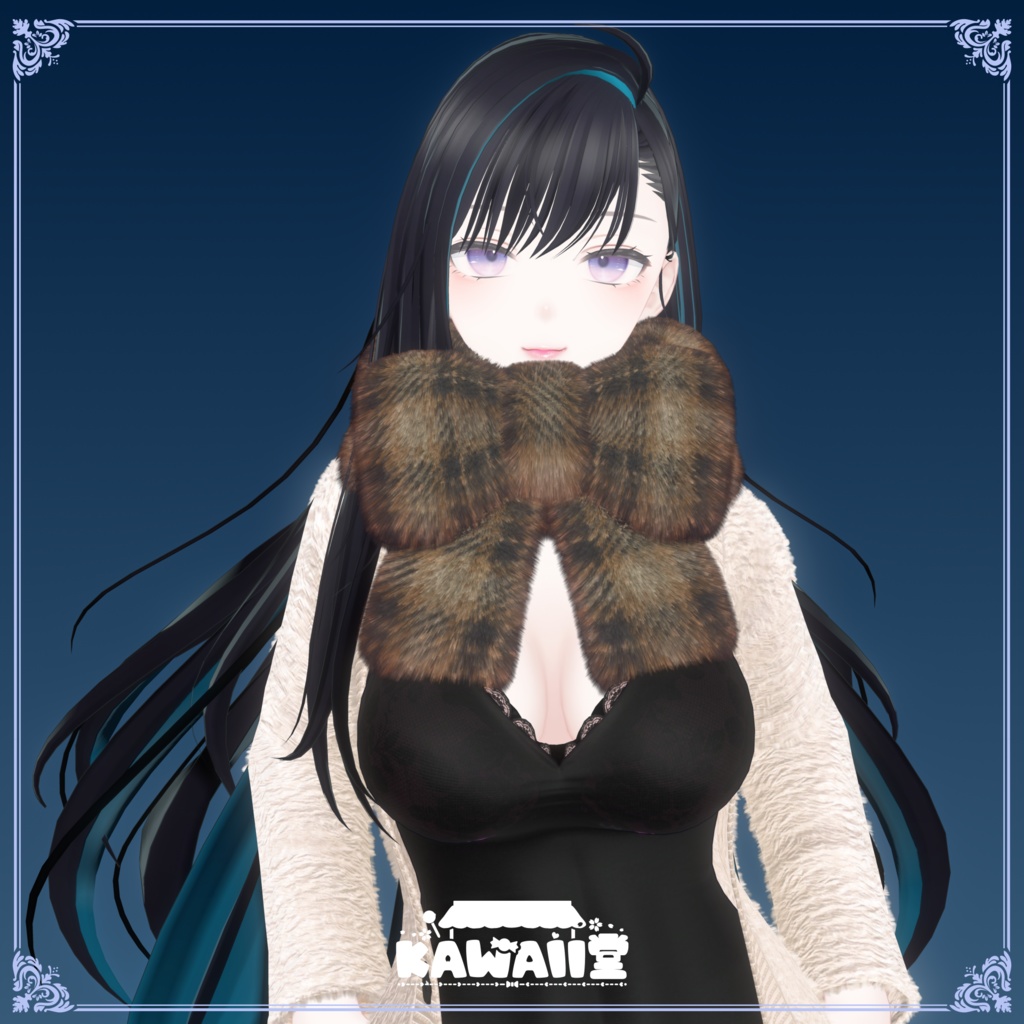 【PB対応】もふもふリボンマフラー【5種類】