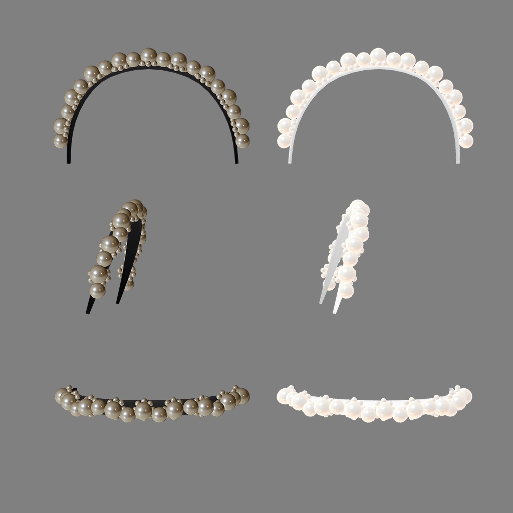 真珠の髪飾り