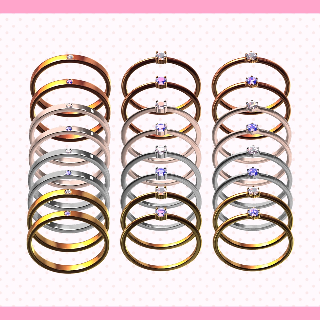 シンプルリング【3種類】