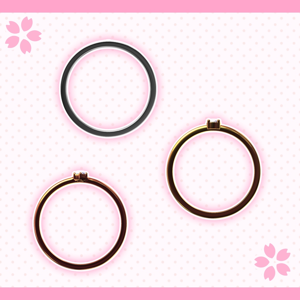 シンプルリング【3種類】